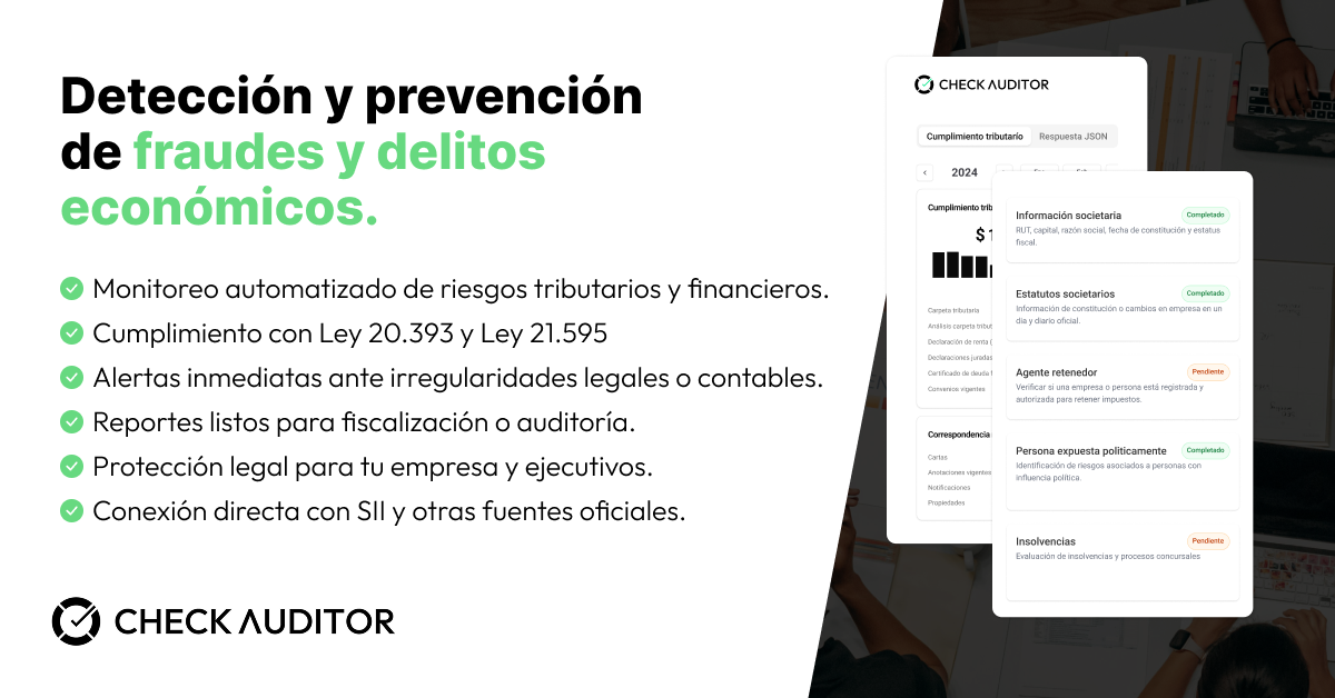 Detección y prevención de fraudes y delitos económicos | Check Auditor